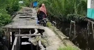 Jembatan Sakratul Maut di Indragiri Hilir Riau