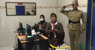 Unik Kantor Pelayanan SIM Satlantas Polres Probolinggo Pakai Baju Pejuang HUT Kemerdekaan RI Ke 77