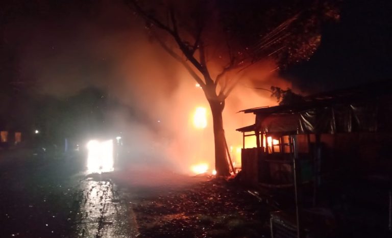 Bengkel Terbakar Saat Ditinggal Silaturahmi Lebaran