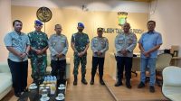 Danpom Kolinlamil Kunjungi Mako Polsek Tanjung Priok Perkuat Soliditas dan Sinergitas TNI-Polri