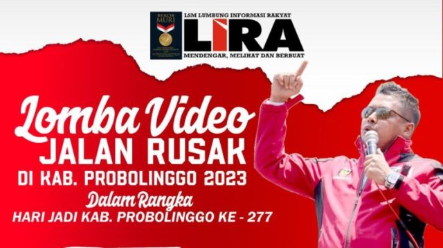 Bantu Kerja Pemerintah, LIRA Lomba Video Jalan Rusak Berhadiah Jutaan Rupiah