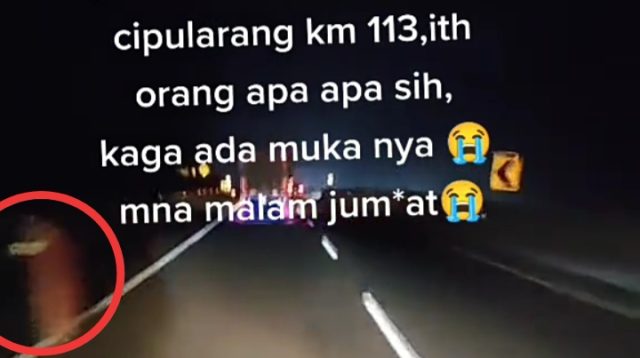 Heboh Penampakan Perempuan Berbaju Merah Tanpa Muka di Tol Cipularang