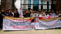 Usut Dugaan Korupsi dan Pungli di Disperindag Sumut, AMPKP Sumut Demo Di Kejatisu 