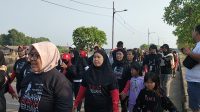 Ratusan Relawan GBB Sasar Suara Kaum Buruh untuk Kemenangan Ganjar Pranowo, Jalan Sehat di Rusun Marunda