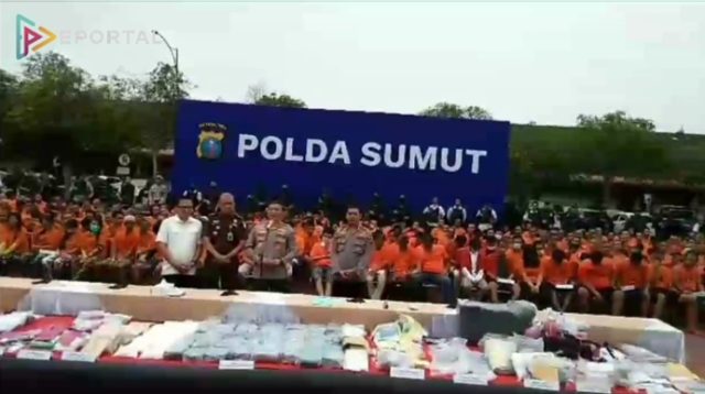 Ribuan Pelaku Narkoba Ditangkap Polda Sumut, 795 Diantaranya Bandar dan Pengedar Narkoba