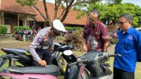 Razia Kanlpot Brong, Satlantas Polresta Banyumas Jaring 19 Sepeda Motor di Sekolah
