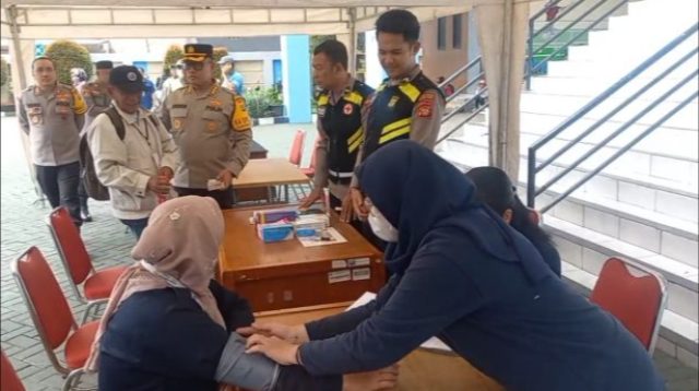 Kapolres Jakarta Utara Cek Pelayanan kesehatan Panitia Pemilu