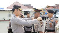 Upacara Serah Terima Jabatan Kapolsek Kawasan Pelabuhan Yos Sudarso dan Pelantikan Kapolsek Salahutu