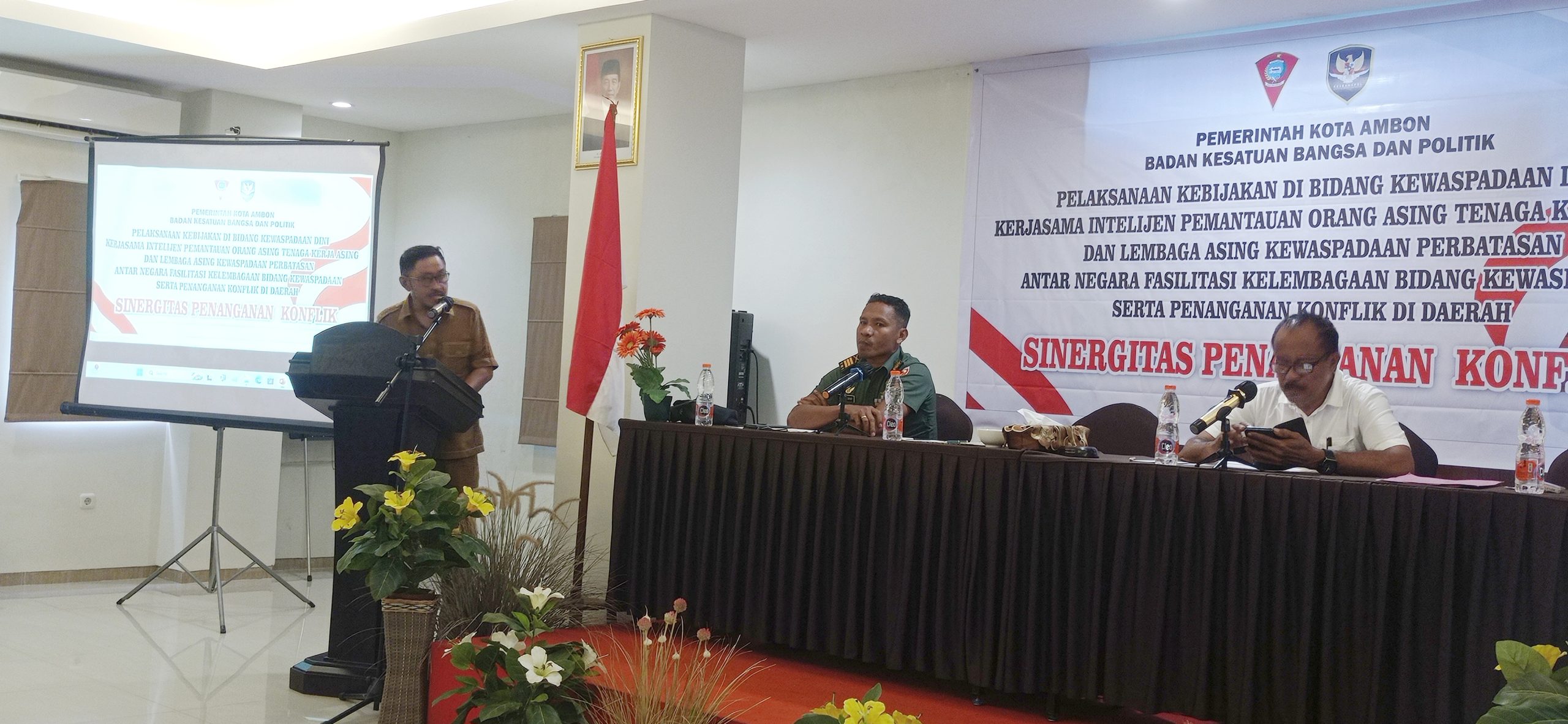 Kegiatan Sinergitas Penanganan Konflik Kesbangpol Kota Ambon