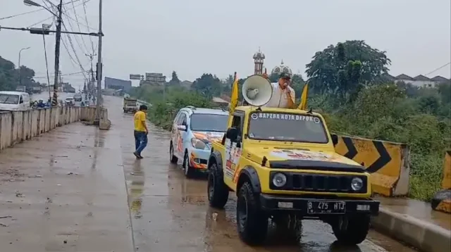 Tajudin Tabri Wakil Ketua DPRD Depok, Viral Setelah Dirinya Menggunakan Kendaraan Bodong, Saat Kampanye Calon Walikota IBH-Ririn.