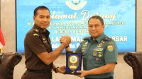 Danlantamal VI Makassar Terima Audiensi Sesjampidmil Kejaksaan Agung RI dan Kajati Sulsel