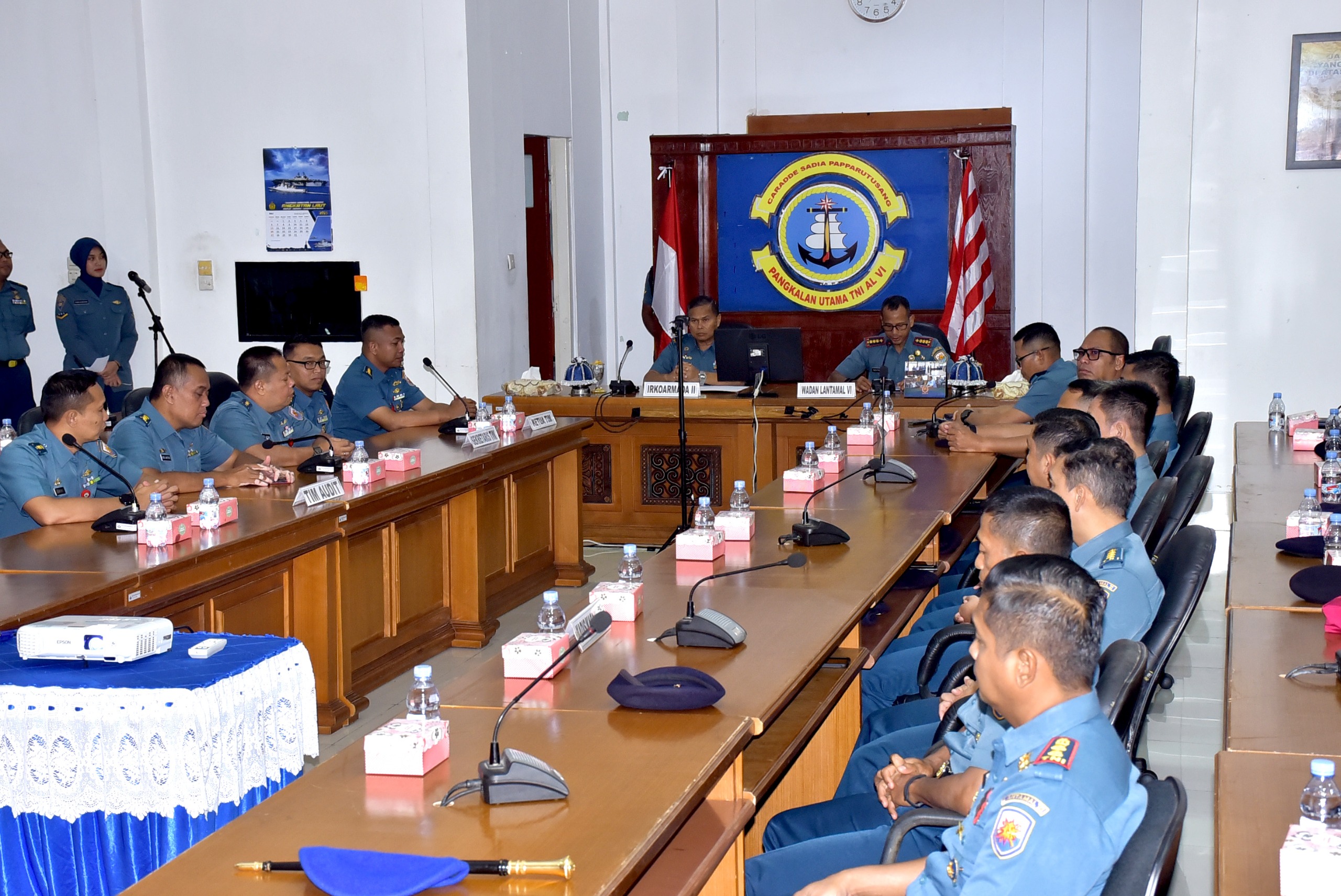 Taklimat Awal Audit Kinerja It Koarmada II di Mako Lantamal VI Makassar