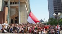 Merah Putih Berkibar di Boston City Hall, Kolaborasi Apik Indo Impact Boston dengan Artha Graha Peduli