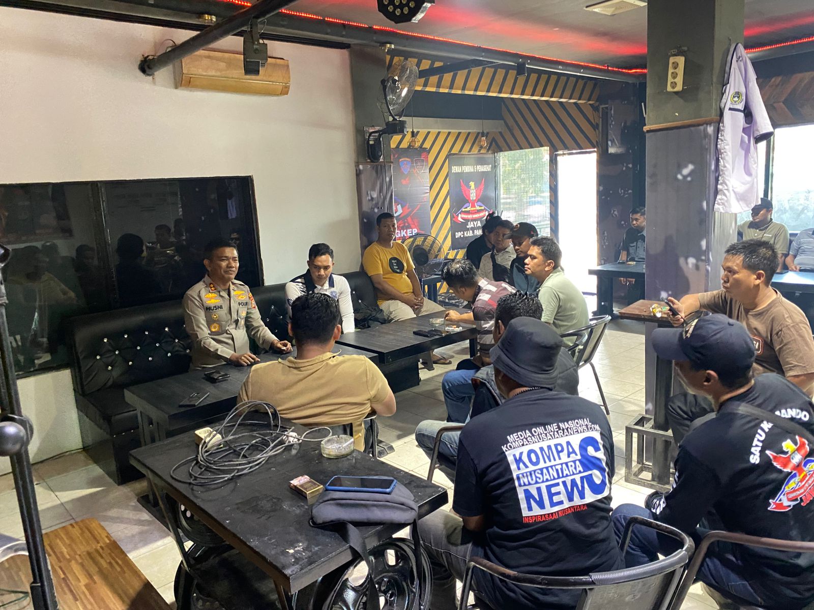 Kapolres Pangkep Lakukan Silaturahmi Kamtibmas Bersama Grib Jaya