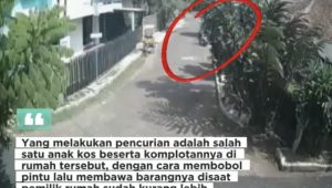 Rumah Ditinggal Pemilik, Anak Kost Bobol Pintu dan Gasak Harta Benda di Margahayu Raya